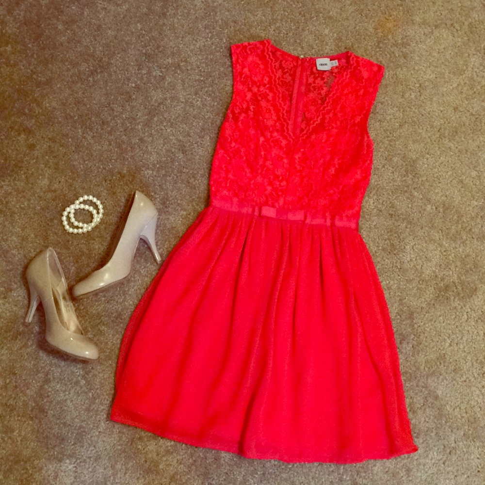 Formal red dress